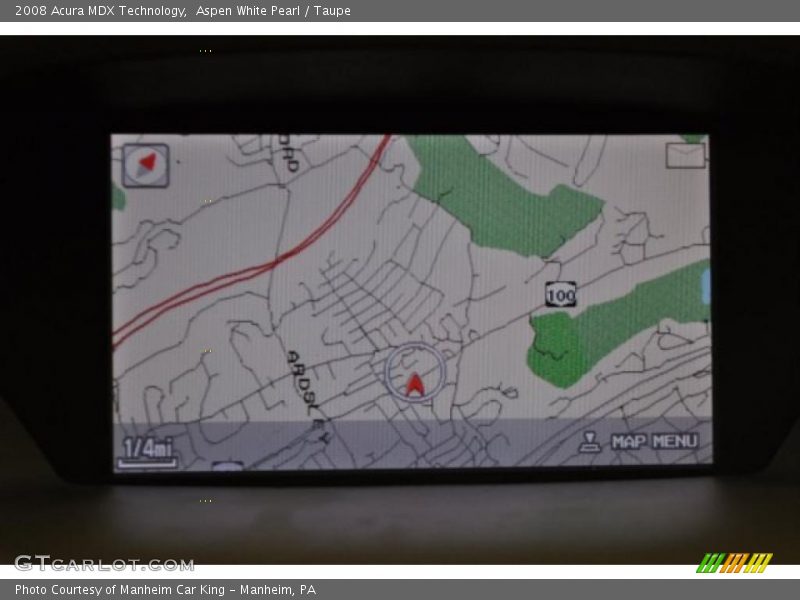 Aspen White Pearl / Taupe 2008 Acura MDX Technology