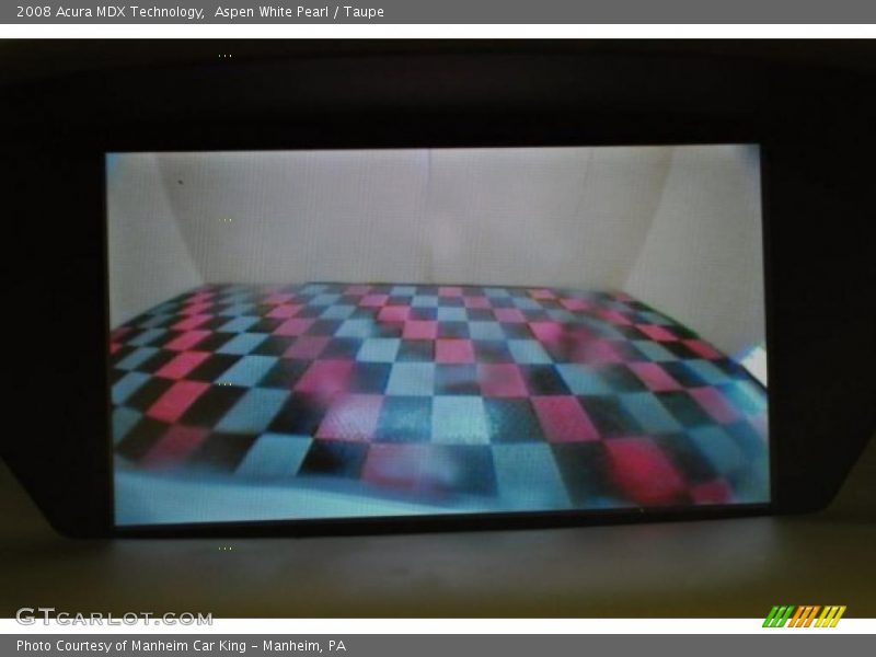 Aspen White Pearl / Taupe 2008 Acura MDX Technology