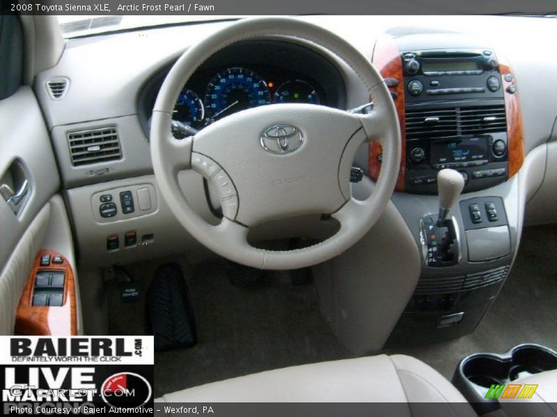 Arctic Frost Pearl / Fawn 2008 Toyota Sienna XLE
