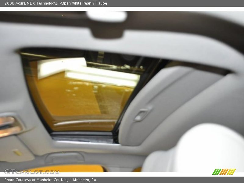 Aspen White Pearl / Taupe 2008 Acura MDX Technology