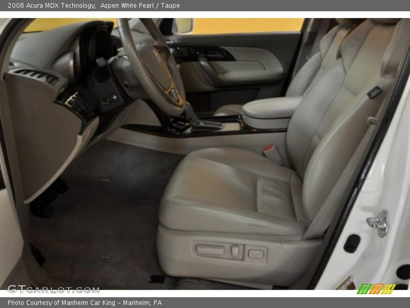 Aspen White Pearl / Taupe 2008 Acura MDX Technology