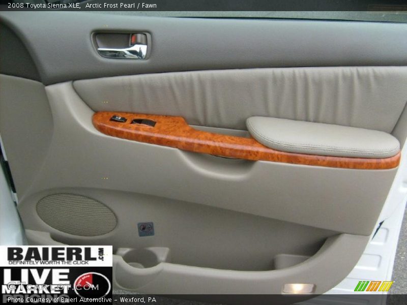 Arctic Frost Pearl / Fawn 2008 Toyota Sienna XLE