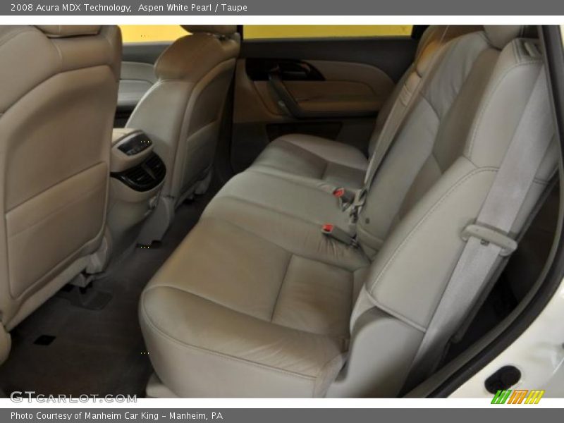 Aspen White Pearl / Taupe 2008 Acura MDX Technology