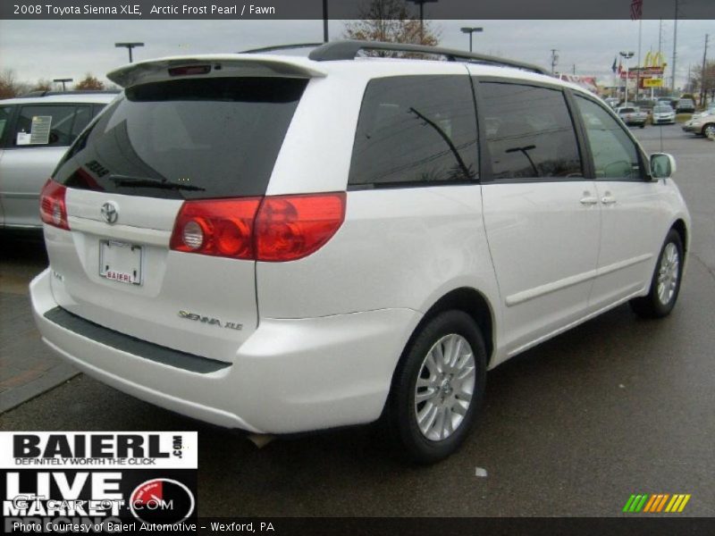 Arctic Frost Pearl / Fawn 2008 Toyota Sienna XLE