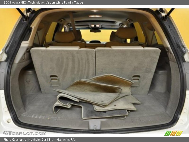 Aspen White Pearl / Taupe 2008 Acura MDX Technology