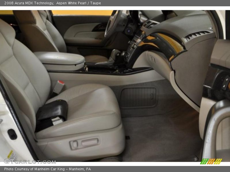 Aspen White Pearl / Taupe 2008 Acura MDX Technology