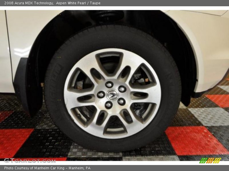Aspen White Pearl / Taupe 2008 Acura MDX Technology