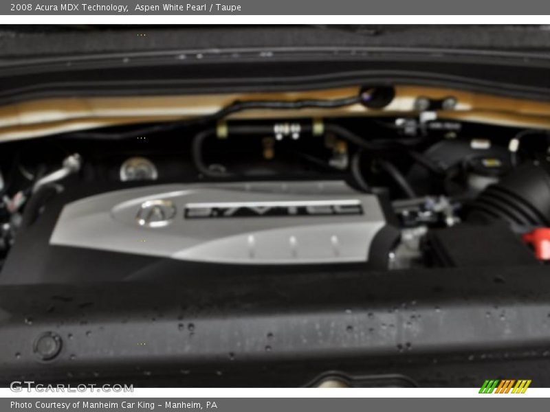 Aspen White Pearl / Taupe 2008 Acura MDX Technology