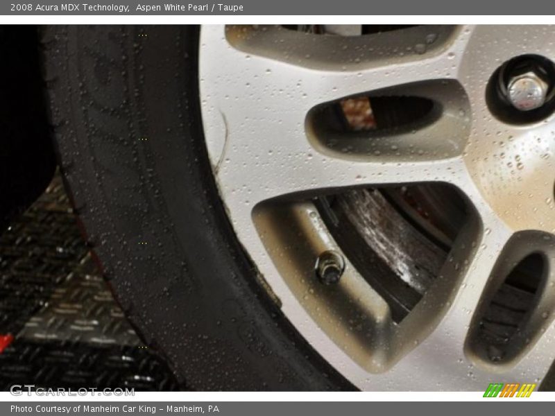 Aspen White Pearl / Taupe 2008 Acura MDX Technology