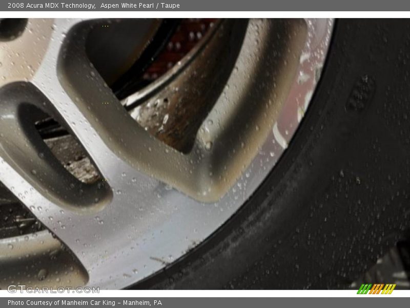 Aspen White Pearl / Taupe 2008 Acura MDX Technology