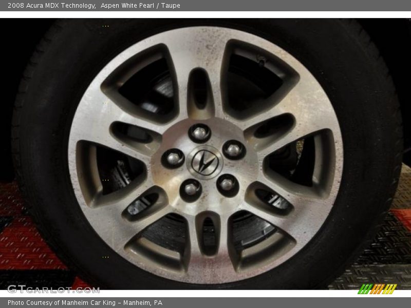 Aspen White Pearl / Taupe 2008 Acura MDX Technology