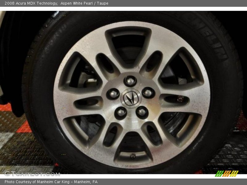 Aspen White Pearl / Taupe 2008 Acura MDX Technology