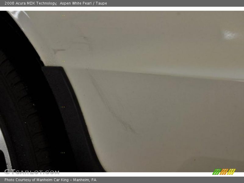 Aspen White Pearl / Taupe 2008 Acura MDX Technology