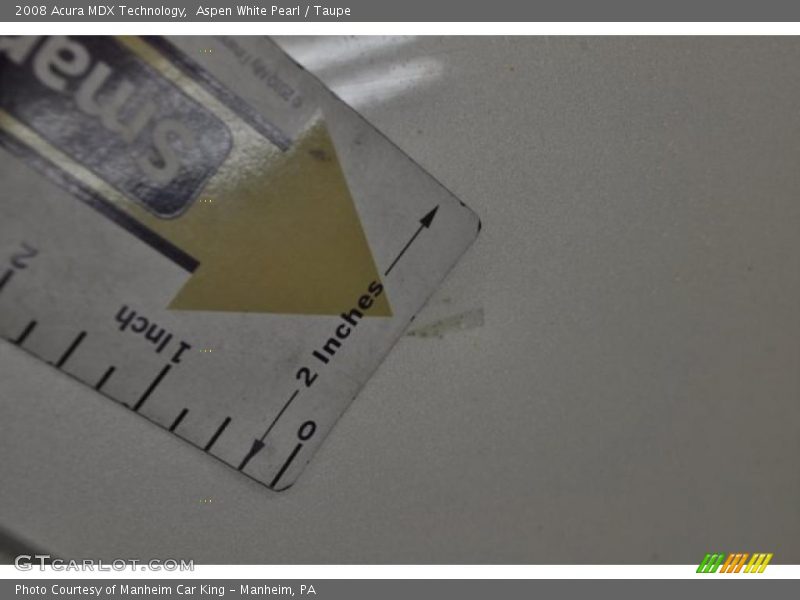 Aspen White Pearl / Taupe 2008 Acura MDX Technology