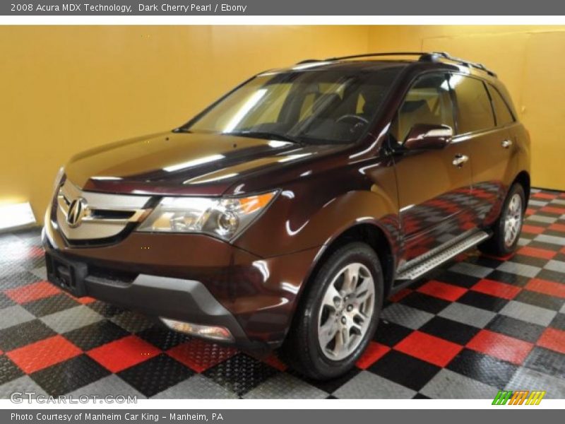 Dark Cherry Pearl / Ebony 2008 Acura MDX Technology