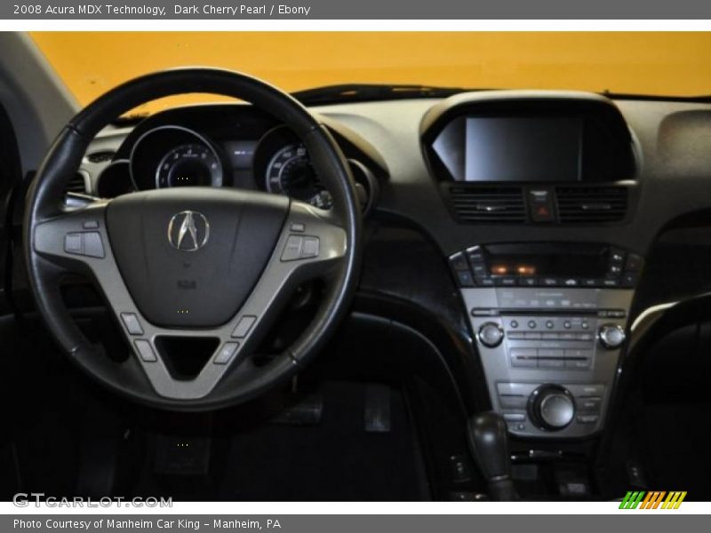 Dark Cherry Pearl / Ebony 2008 Acura MDX Technology