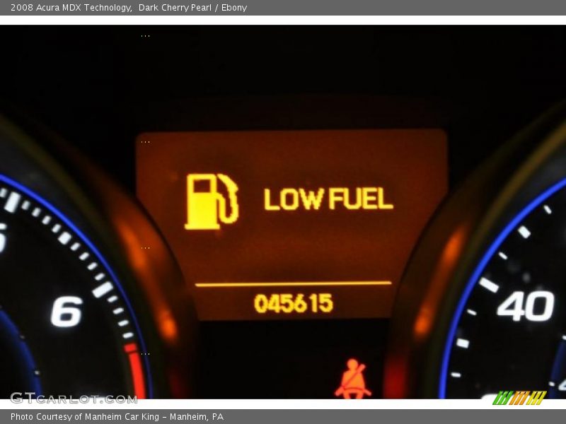 Dark Cherry Pearl / Ebony 2008 Acura MDX Technology