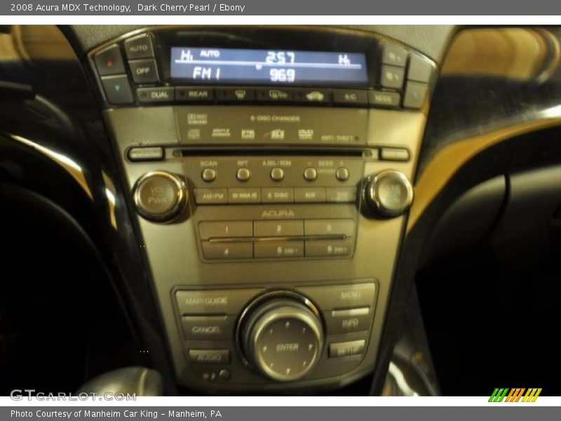 Dark Cherry Pearl / Ebony 2008 Acura MDX Technology