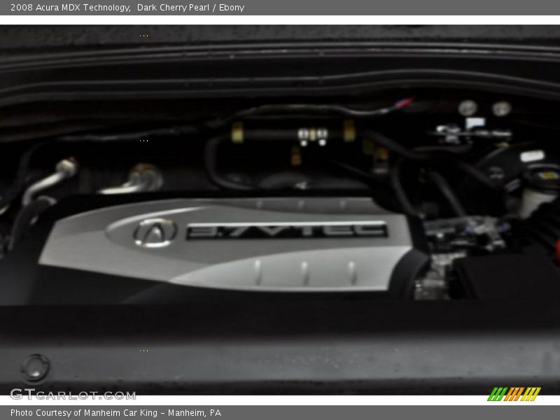 Dark Cherry Pearl / Ebony 2008 Acura MDX Technology