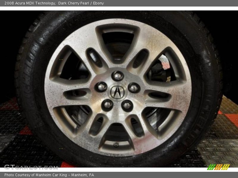 Dark Cherry Pearl / Ebony 2008 Acura MDX Technology