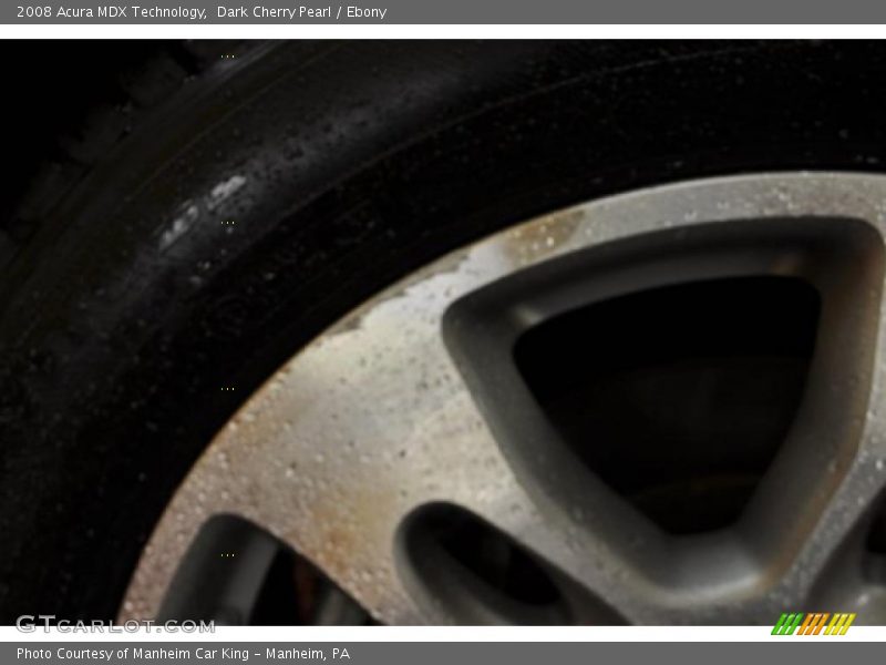 Dark Cherry Pearl / Ebony 2008 Acura MDX Technology