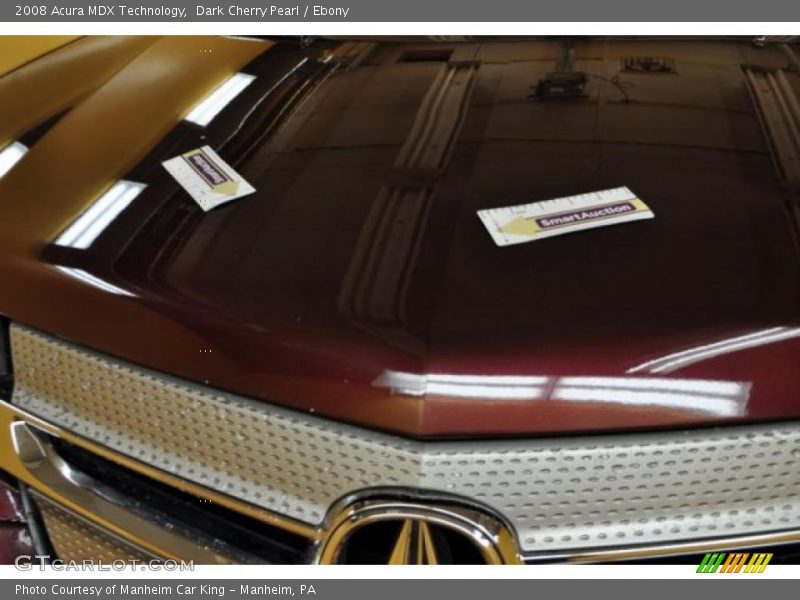 Dark Cherry Pearl / Ebony 2008 Acura MDX Technology