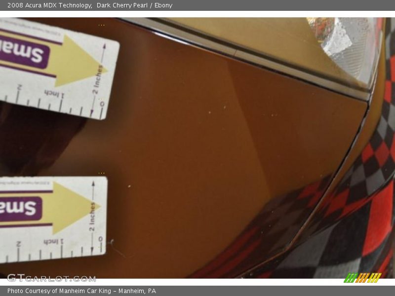 Dark Cherry Pearl / Ebony 2008 Acura MDX Technology