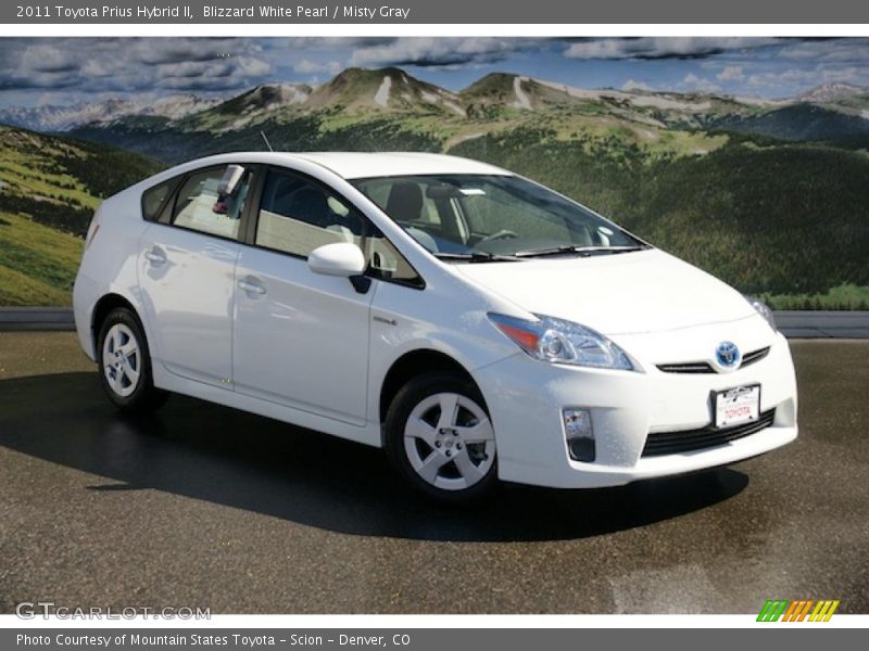 Blizzard White Pearl / Misty Gray 2011 Toyota Prius Hybrid II