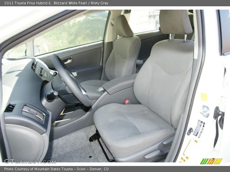 Blizzard White Pearl / Misty Gray 2011 Toyota Prius Hybrid II