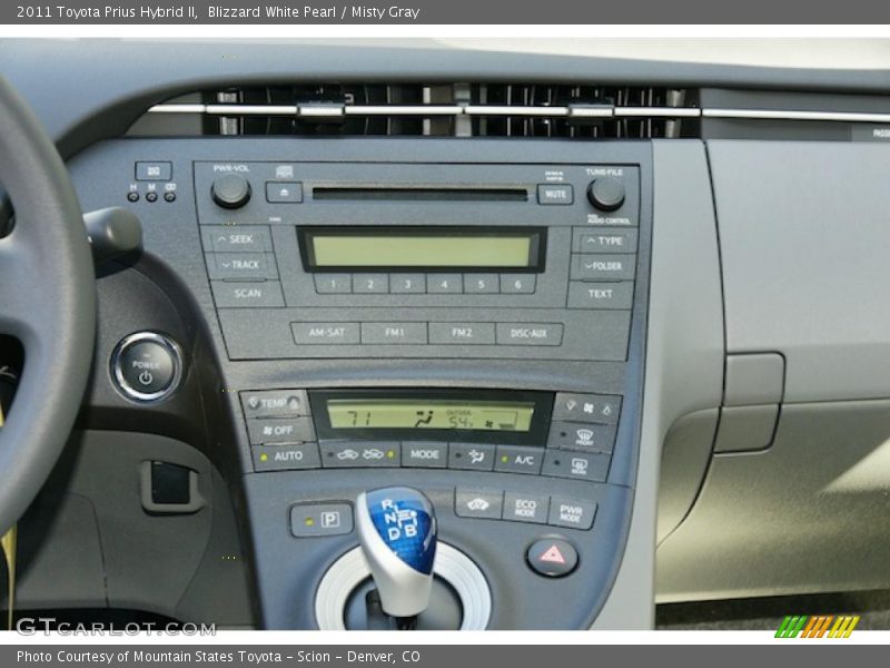 Blizzard White Pearl / Misty Gray 2011 Toyota Prius Hybrid II