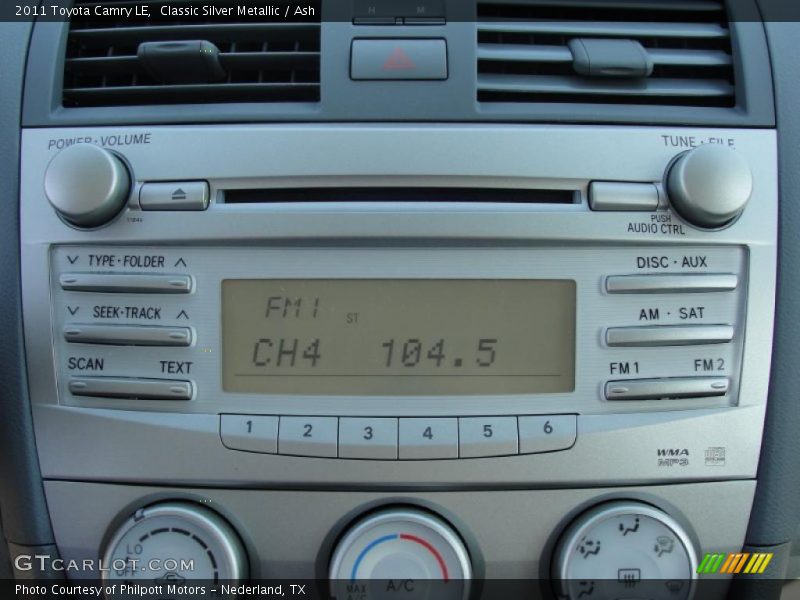 Classic Silver Metallic / Ash 2011 Toyota Camry LE