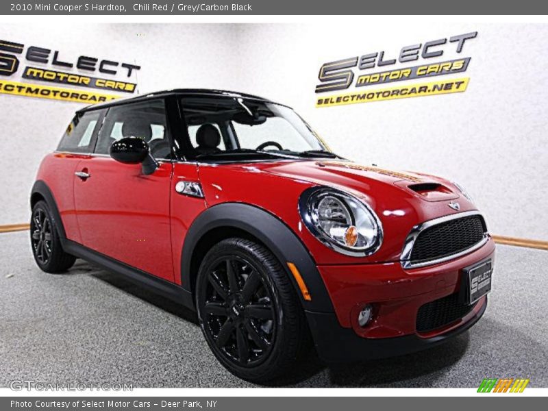 Chili Red / Grey/Carbon Black 2010 Mini Cooper S Hardtop