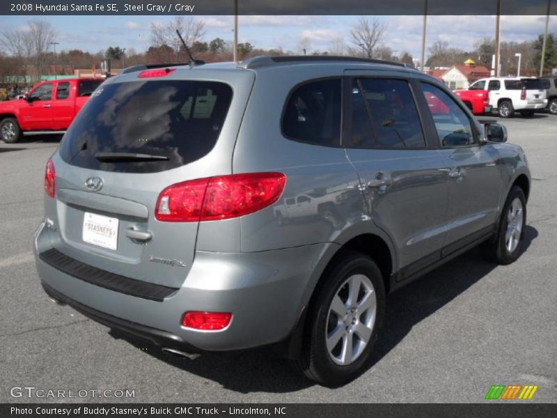 Steel Gray / Gray 2008 Hyundai Santa Fe SE