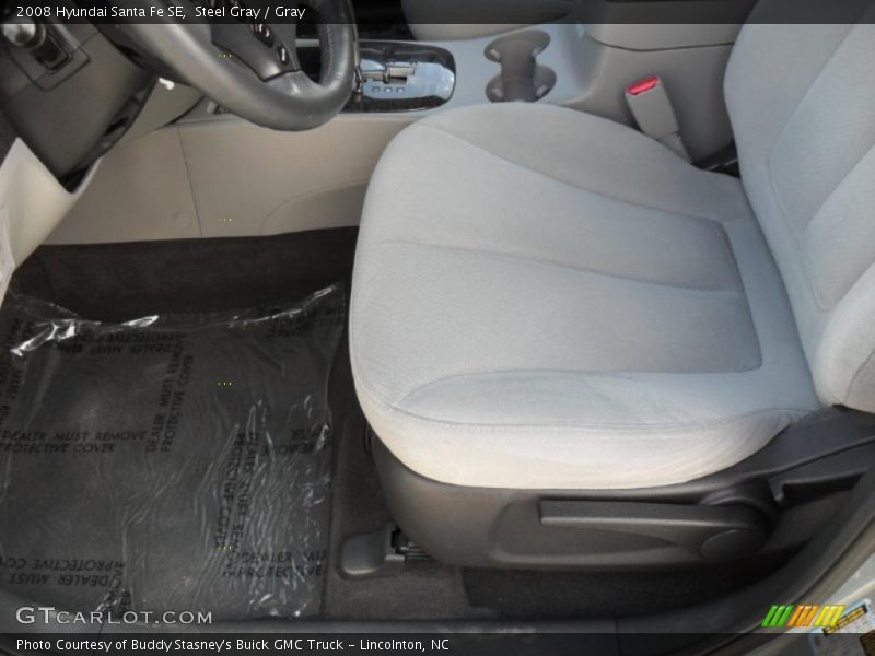Steel Gray / Gray 2008 Hyundai Santa Fe SE