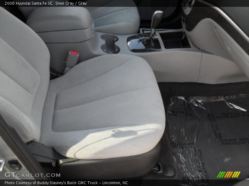Steel Gray / Gray 2008 Hyundai Santa Fe SE