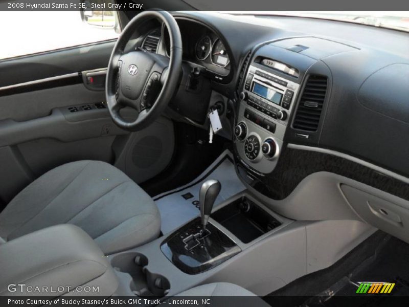 Steel Gray / Gray 2008 Hyundai Santa Fe SE