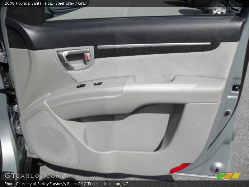 Steel Gray / Gray 2008 Hyundai Santa Fe SE