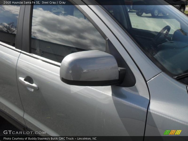 Steel Gray / Gray 2008 Hyundai Santa Fe SE