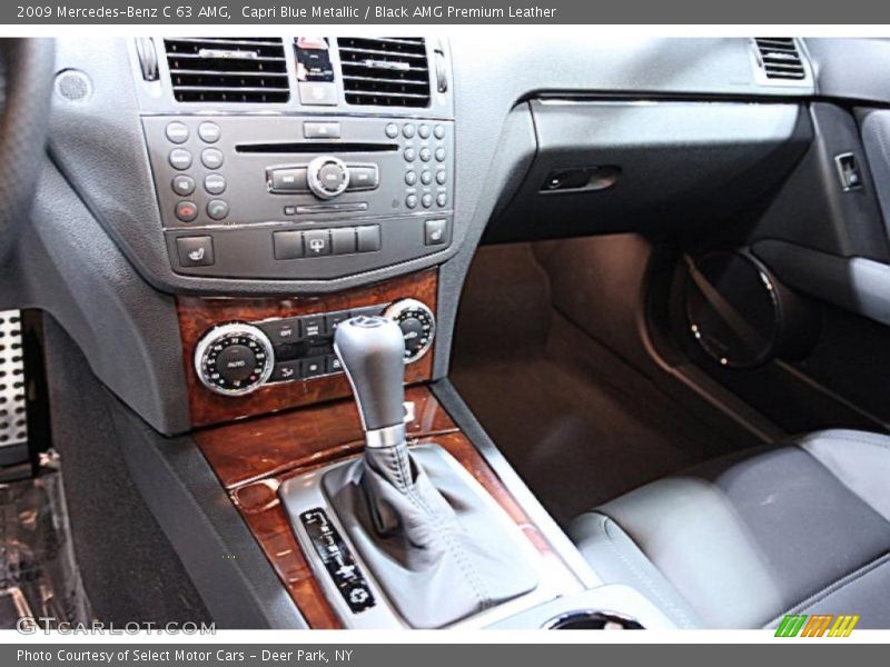 Capri Blue Metallic / Black AMG Premium Leather 2009 Mercedes-Benz C 63 AMG
