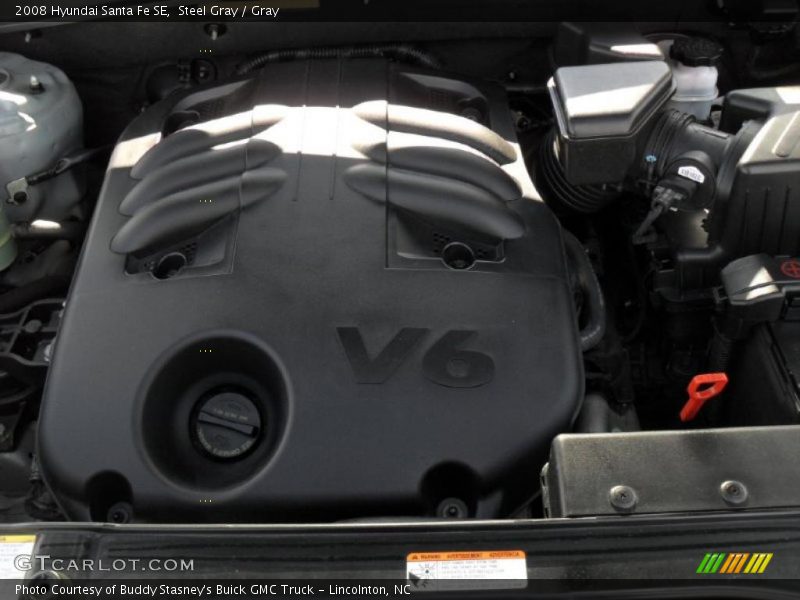 Steel Gray / Gray 2008 Hyundai Santa Fe SE