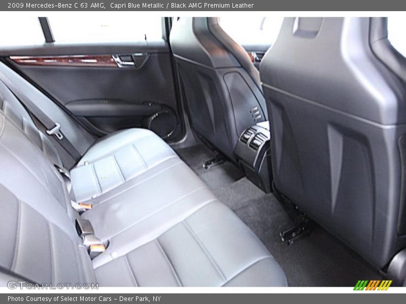 Capri Blue Metallic / Black AMG Premium Leather 2009 Mercedes-Benz C 63 AMG