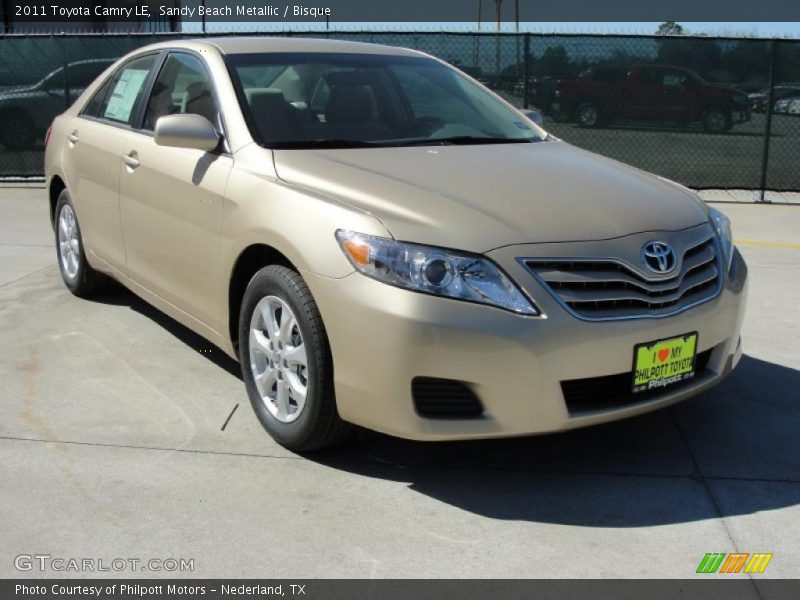 Sandy Beach Metallic / Bisque 2011 Toyota Camry LE