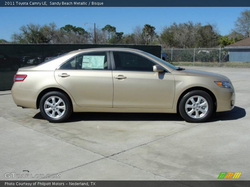 Sandy Beach Metallic / Bisque 2011 Toyota Camry LE