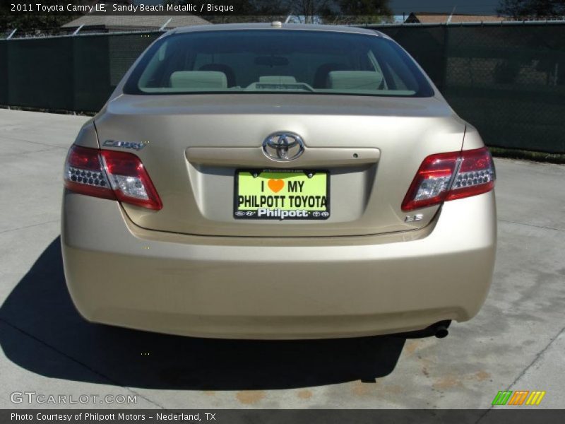 Sandy Beach Metallic / Bisque 2011 Toyota Camry LE