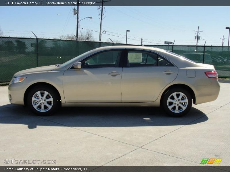 Sandy Beach Metallic / Bisque 2011 Toyota Camry LE