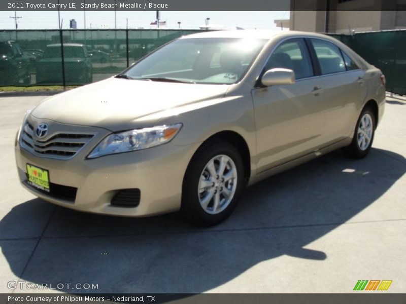 Sandy Beach Metallic / Bisque 2011 Toyota Camry LE