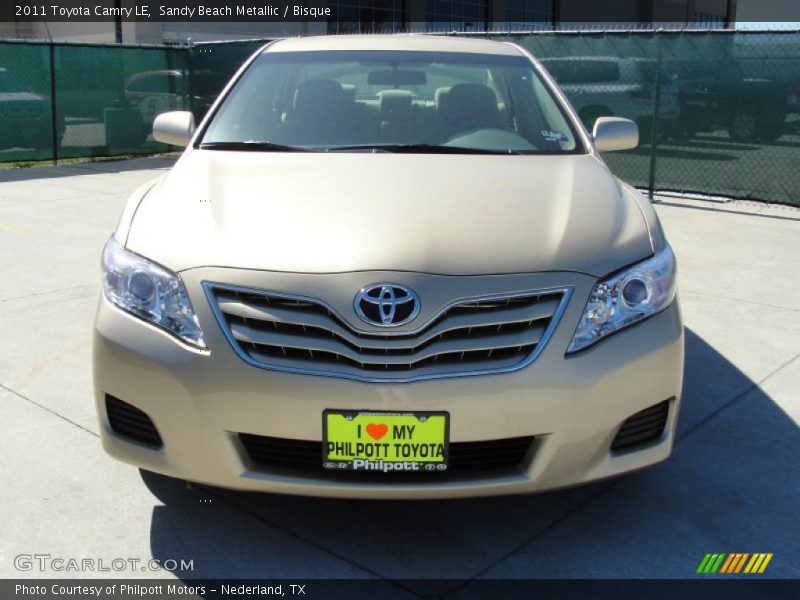Sandy Beach Metallic / Bisque 2011 Toyota Camry LE