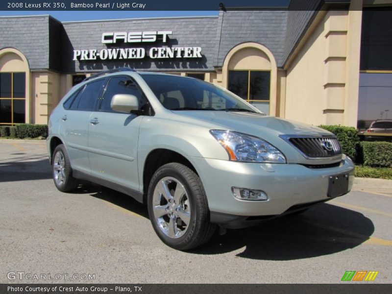 Bamboo Pearl / Light Gray 2008 Lexus RX 350