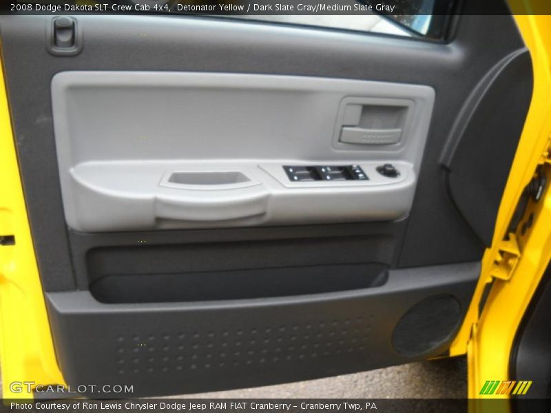 Detonator Yellow / Dark Slate Gray/Medium Slate Gray 2008 Dodge Dakota SLT Crew Cab 4x4