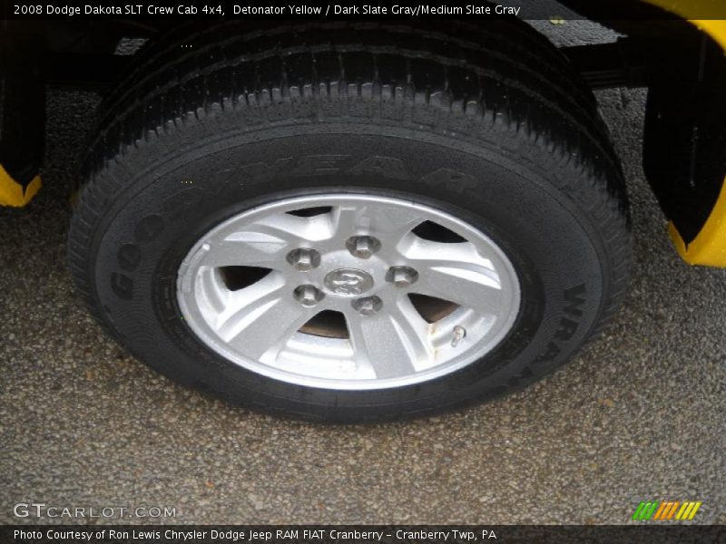 Detonator Yellow / Dark Slate Gray/Medium Slate Gray 2008 Dodge Dakota SLT Crew Cab 4x4